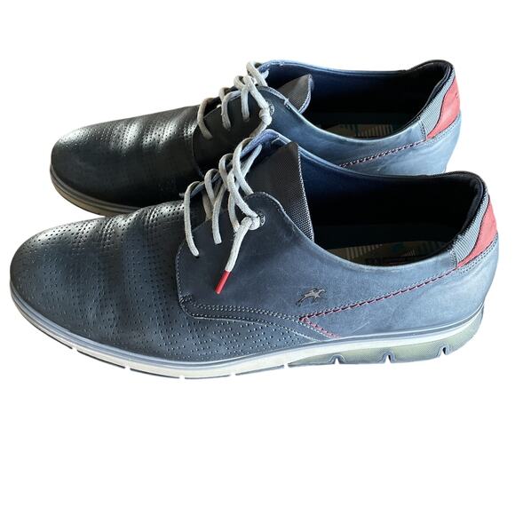 Men’s Fluchos FO773 KEMP Navy Leather Dress Casual Work Shoes Size US 13 | EU 46 - Picture 1 of 12